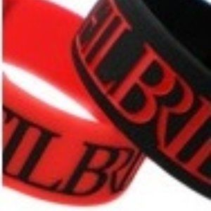 (2) wristbands black veil bride fan Wrist bands merch Bracelets Glam Metal Punk